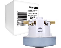 Sillar, stofzuigermotor 1200W - enkele turbine - vervanging 4.610-066.0, N 6210820029 - geschikt voor Karcher BV 5/1, DS5200, K5200, T10/1, Profi 1-5, 10 stofzuigers - 220V - 50/60Hz