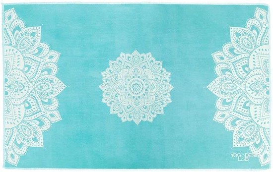 Premium Antislip Yoga Handdoek - Sneldrogend & Zacht, Eco Gedrukt, Kleurrijk - Ideaal voor Hot Yoga, Bikram, Ashtanga, Sport, Barre, Oefening, Reizen - Matendraad van premium — afbeelding 5