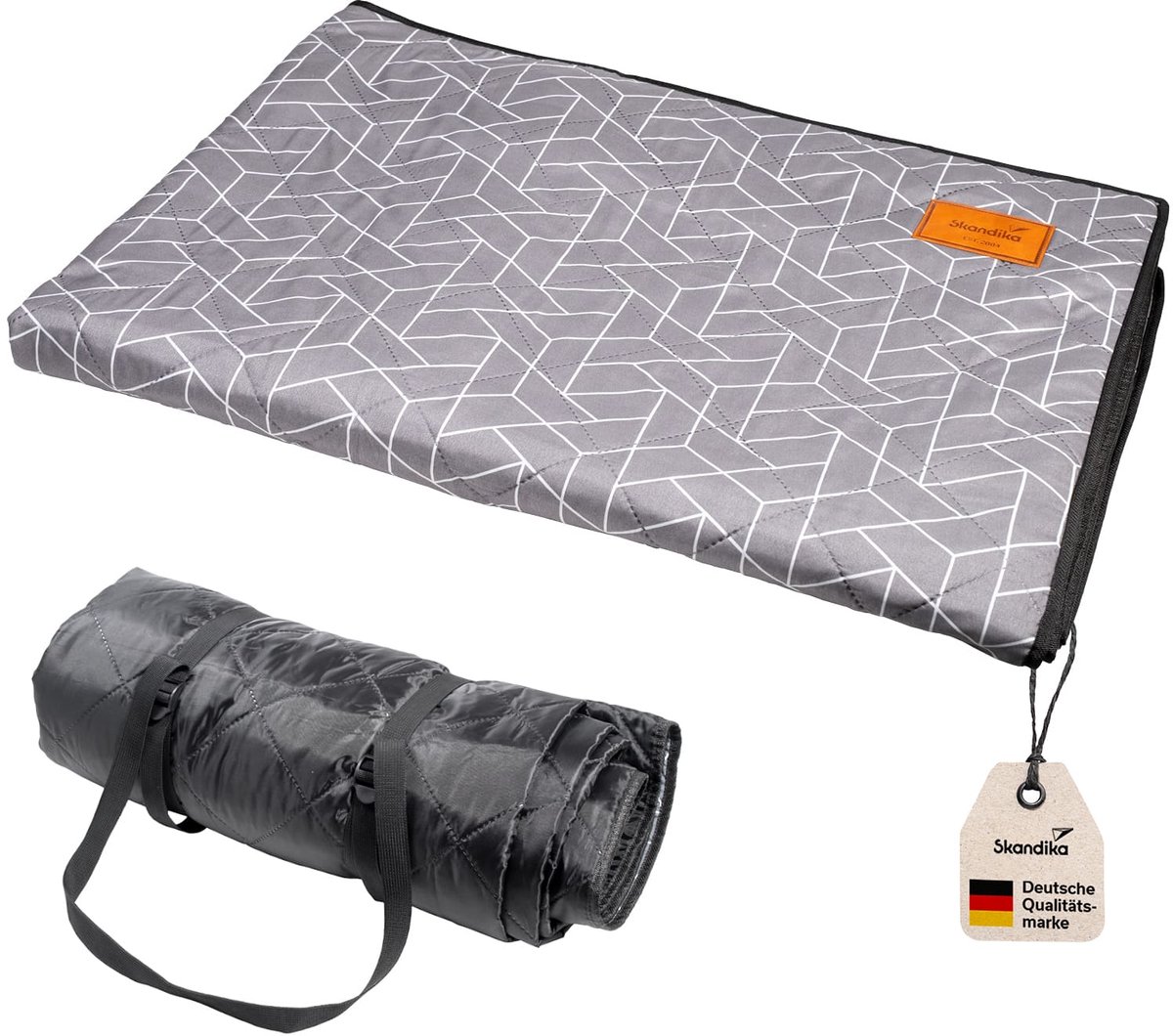 Skandika tenttapijt Bredal 310 x 450 cm - Outdoor tapijt met softtouch-polyester, weerbestendig & waterdicht, met draagriem | Picknickdeken, campingtapijt, tentonderlegger, campingaccessoire