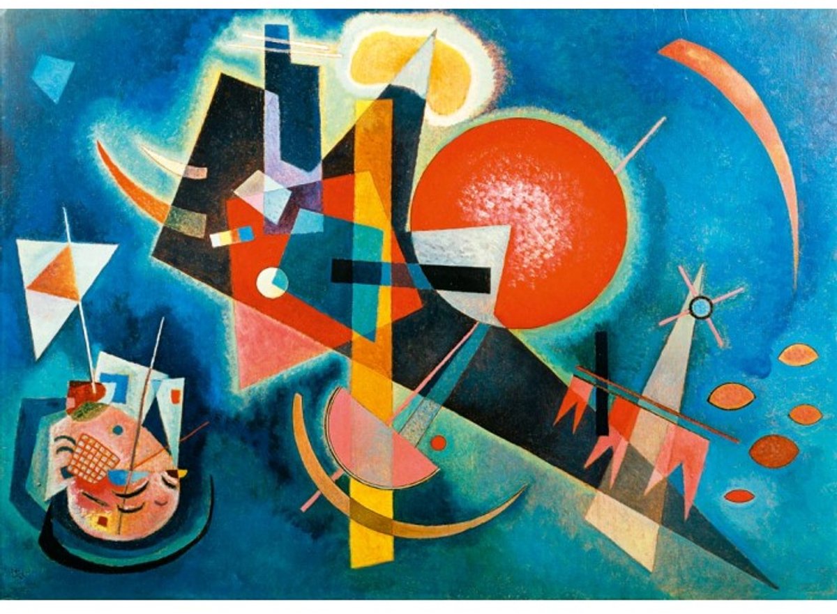 Bluebird Puzzle legpuzzel Kandinsky - In Blue 1925 - 1000 stukjes.