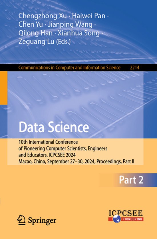 Communications in Computer and Information Science2214- Data ... - cover