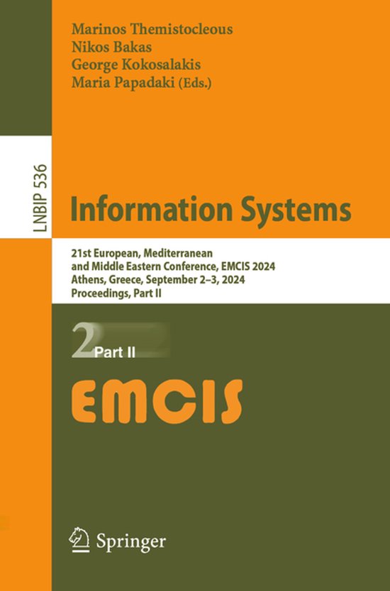 Lecture Notes in Business Information Processing536- Informa ... - cover