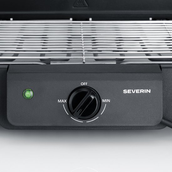 Severin PG 8594 Elektrische BBQ Tafelgrill - 2000 W - RVS Grillrooster - Met Voet - Zwart van Merkloos — afbeelding 3