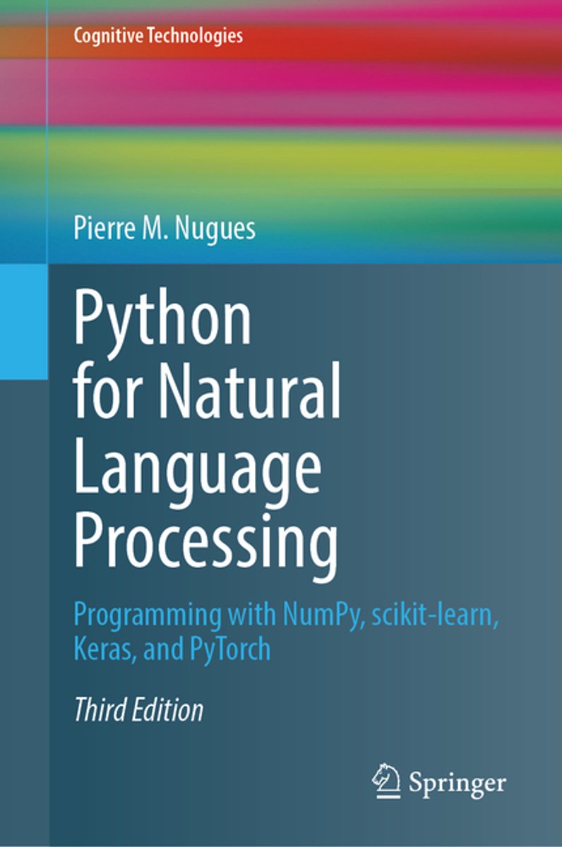 Omslag van Cognitive Technologies- Python for Natural Language Processing