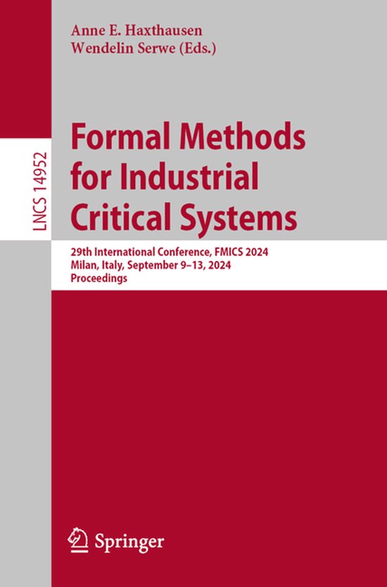 Lecture Notes in Computer Science14952- Formal Methods for I ... - cover
