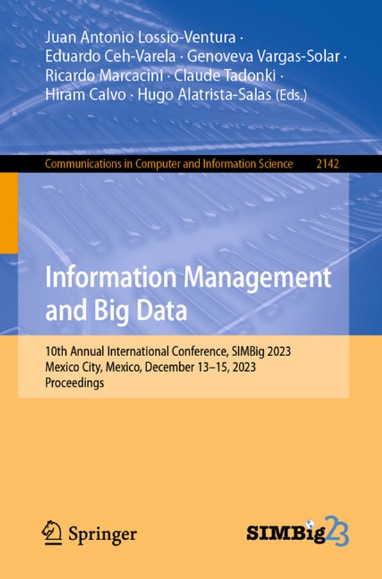 Communications in Computer and Information Science2142- Info ... - cover