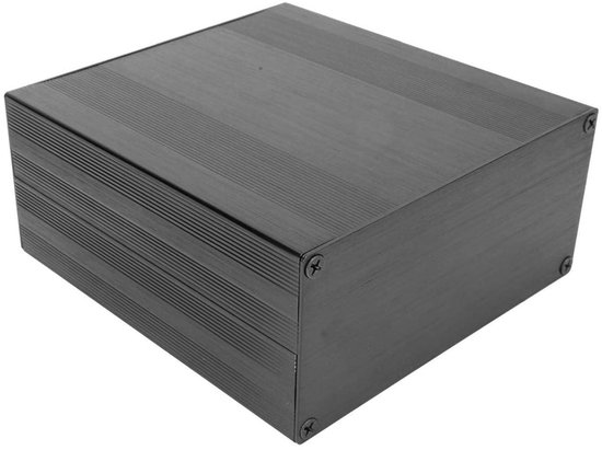 MK Stoer - Aluminium koelbox - Elektronische doos - Gesplitste behuizing - 1,25-1,5 mm baffle-dikte - GPS-analyserbehuizing - HIFI-versterker - Doe-het-zelf - Geschikt voor DIY projecten - Zilveren model, 68 x 145 x 150mm — afbeelding 2