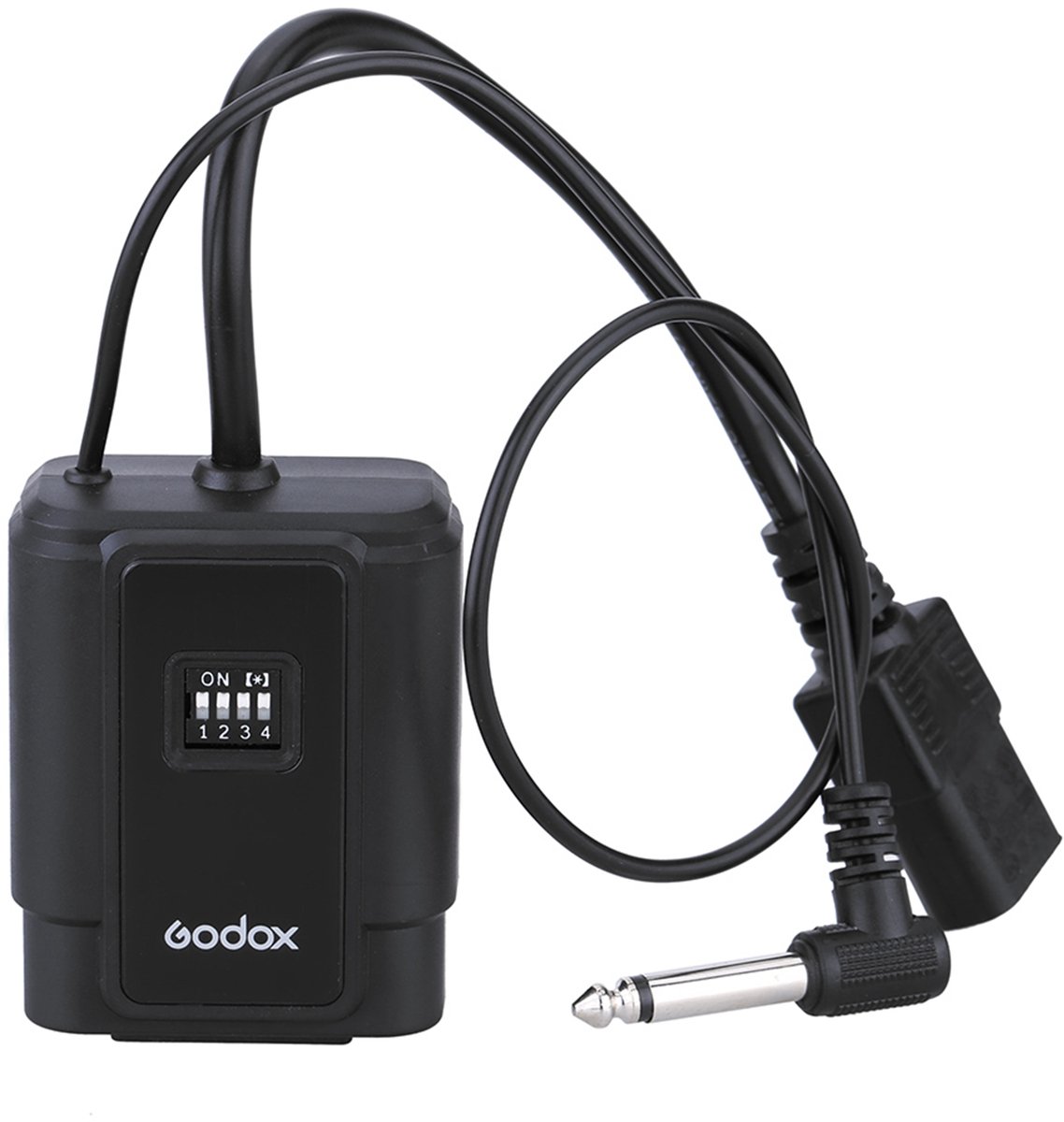 DMR Serie Flitser Ontvangers & Flitskabels－7.2x5.9x3.4cm Compact Formaat－16 Kanalen, 30m Bereik, 6.35mm Sync Plug, AC 100-240V Voeding, Compatibel met DM-16 Flitstrigger