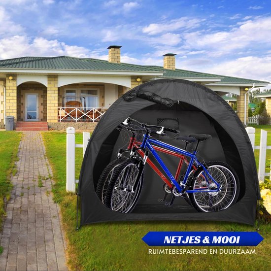 Aurixi® Fietstent - Schuurtent - Opbergtent - Zwart - ‎5cm x 20cm x 20 cm van Merkloos — afbeelding 5