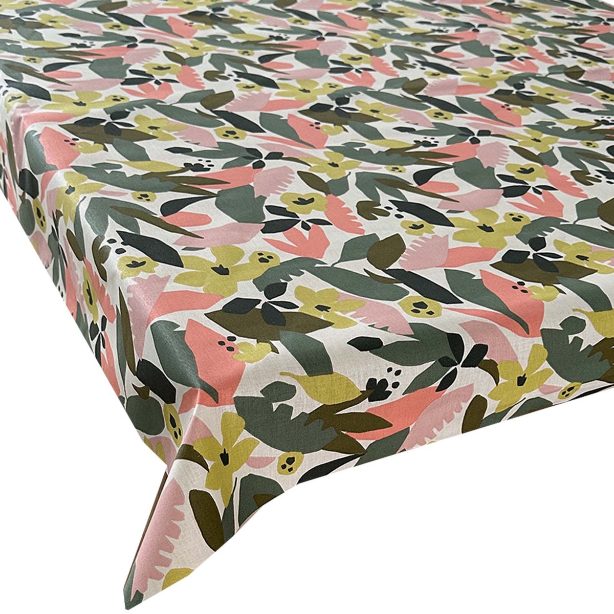 BINK Bedding Tafelkleed - Tafelzeil Soft Jungle - Acryl gecoat Katoen 300 x 145 cm - afneembaar - wasbaar - feest - feestdecoratie - kinderfeestje - verjaardag - buiten eten