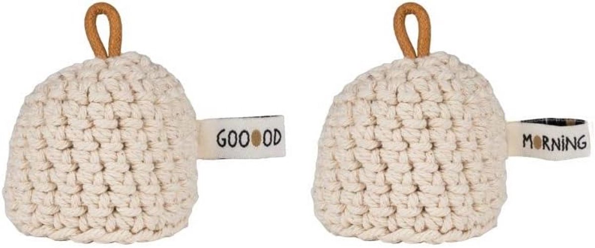 Set van 2 Katoenen Eierwarmers - Perfect voor het Ontbijt
