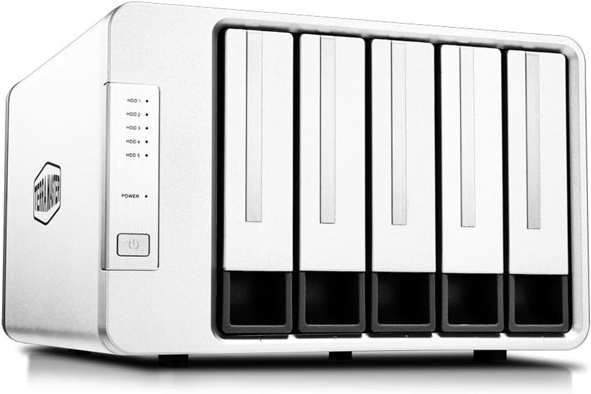 5-Bay Externe Harde Schijf Behuizing met Hardware RAID Ondersteuning USB-C