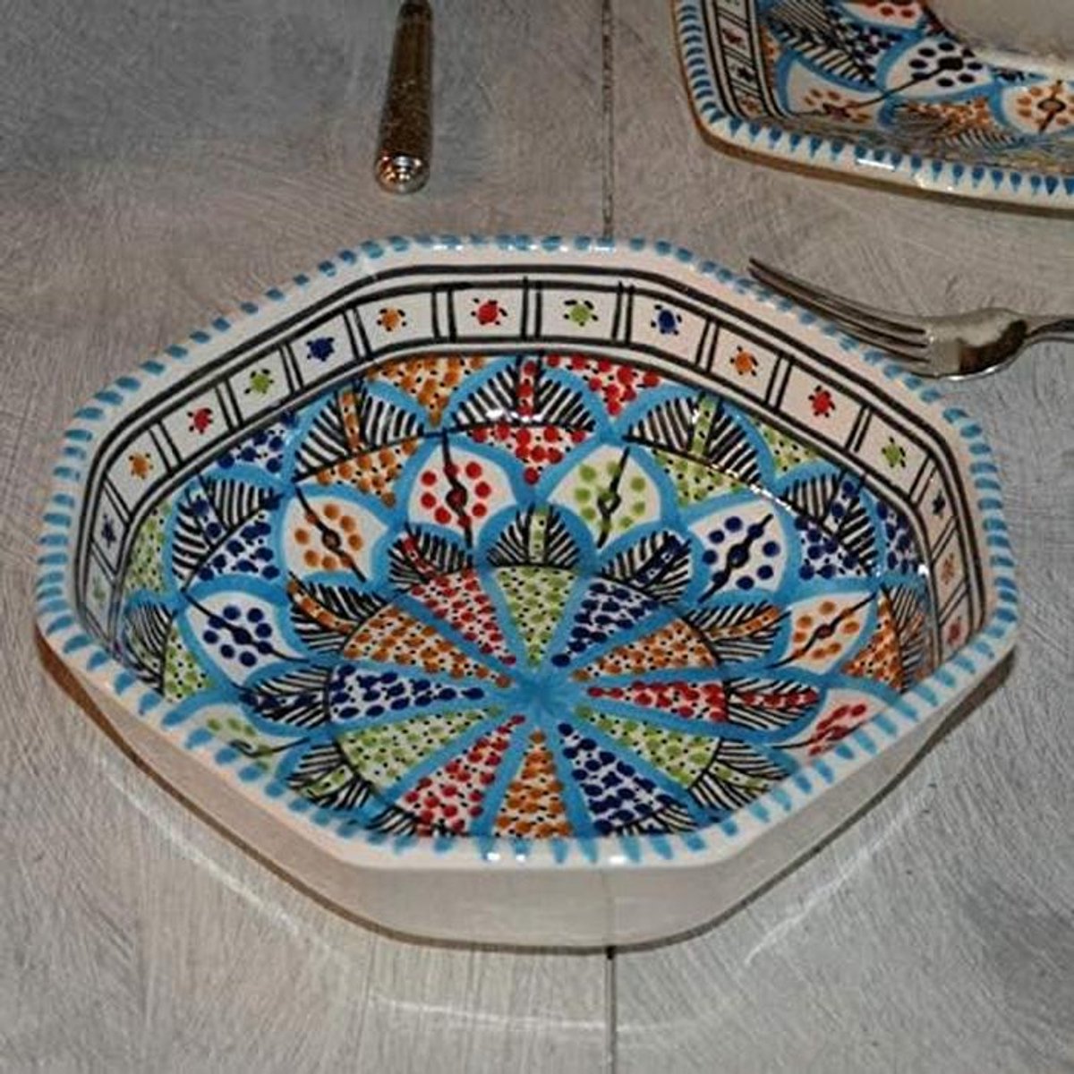 Achthoekige Ovenschaal Serveerschaal Keramiek 25 cm