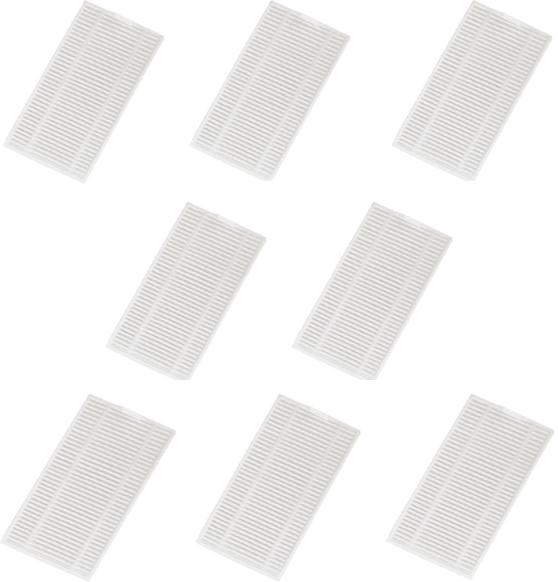 Geschikt voor ABIR R30 robotstofzuiger - HEPA-filter - gaasfilter - 8 stuks