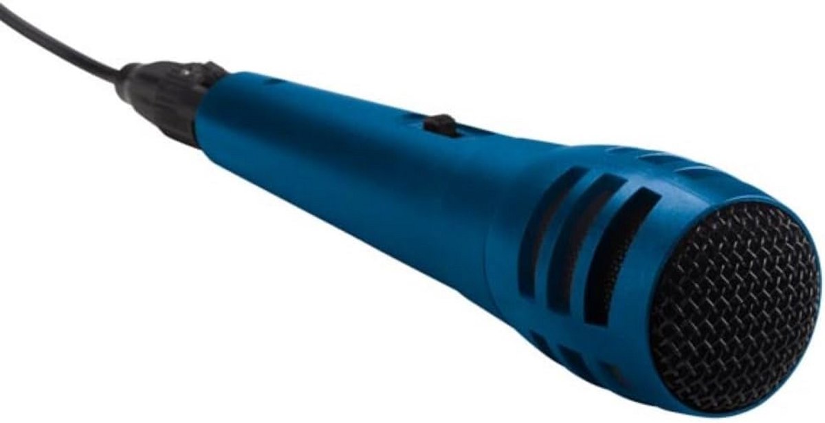 Dynamische Unidirectionele Microfoon met 3 Meter Kabel - Blauw