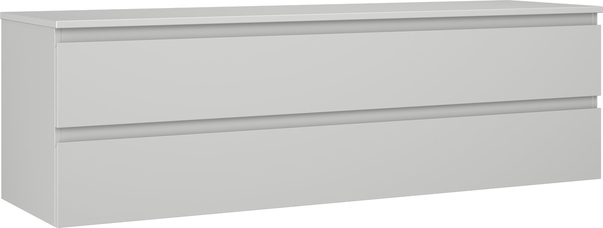 Mexen Orio badkamerkast onder wastafel 160 cm met blad, 2 lades, grijs mat - 91A10-16047-2-BFFC62