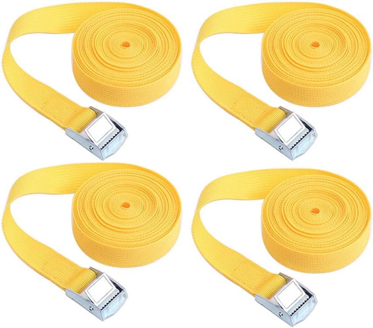 4x Spanband Ratel Set 2 Meter Verstelbaar voor Bagage Transport