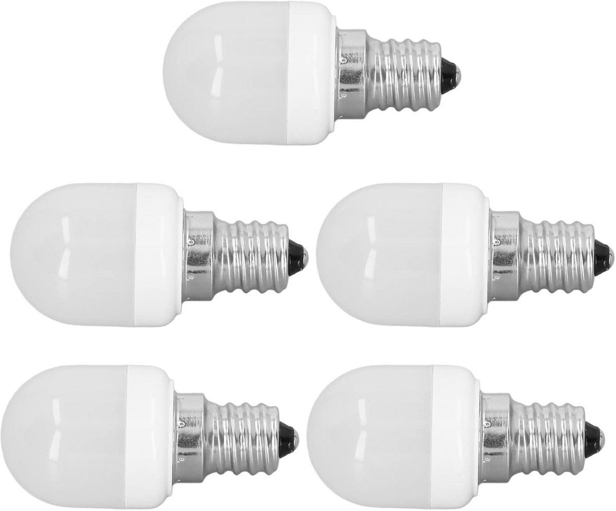 Pakket van 5 Energiezuinige LED Lampen E12 Fitting Wit Licht