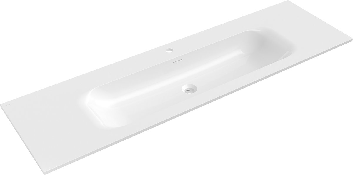 Mexen Vela inbouw wastafel 161 x 46,5 cm, wit glans - 25231600