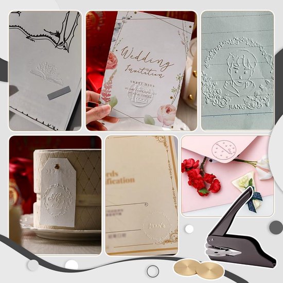 MK Stoer - Hand Embosser Seal Stempel Set - Bibliotheek Embosser ...