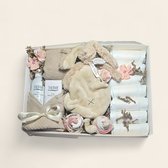 Kraamcadeau jongen en mama – Happy Horse richie knuffeldoekje, sokjes, luiers & Therme Zen voor mama – Luxe doos
