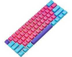 Backlit 60% mechanische gaming toetsenbord met PBT toetsencaps voor Ducky One 2 Mini en Gateron/Kailh switches