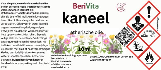 Kaneel Olie 10ml - Pure Etherische Kaneelolie - Cinnamon Oil