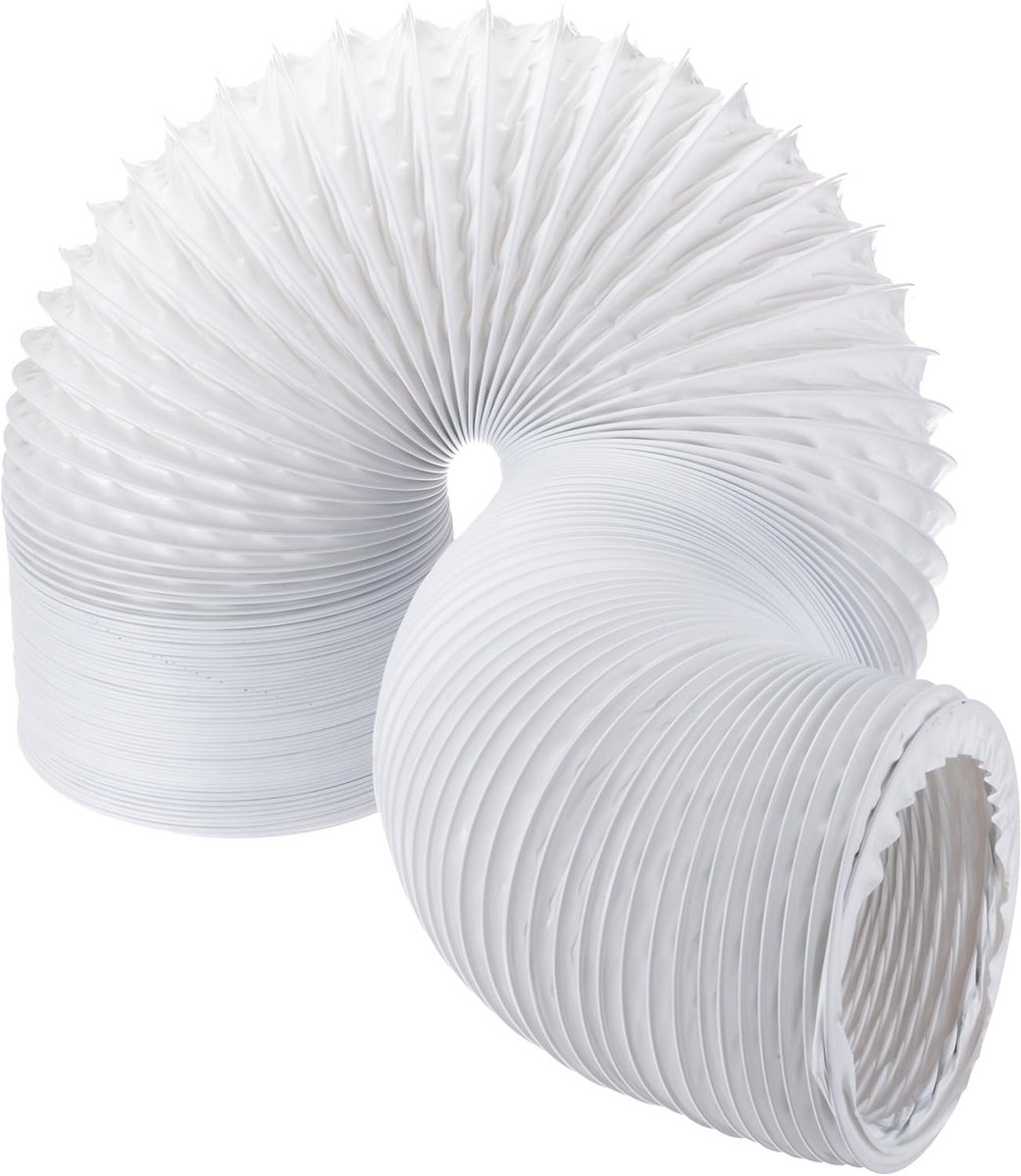 Flexibele Ventilatieslang met Ontluchtingsbuis 3 Meter Wit