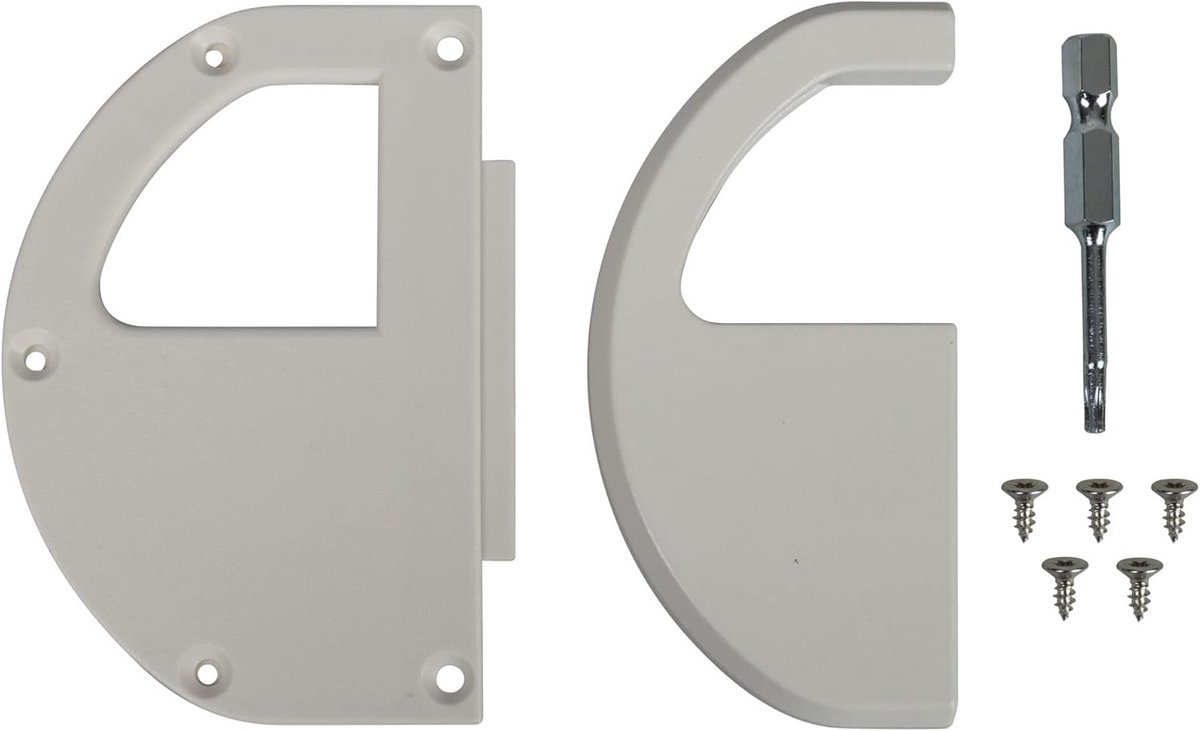 Aluminium Handvatten voor Hordeur en Horren Wit