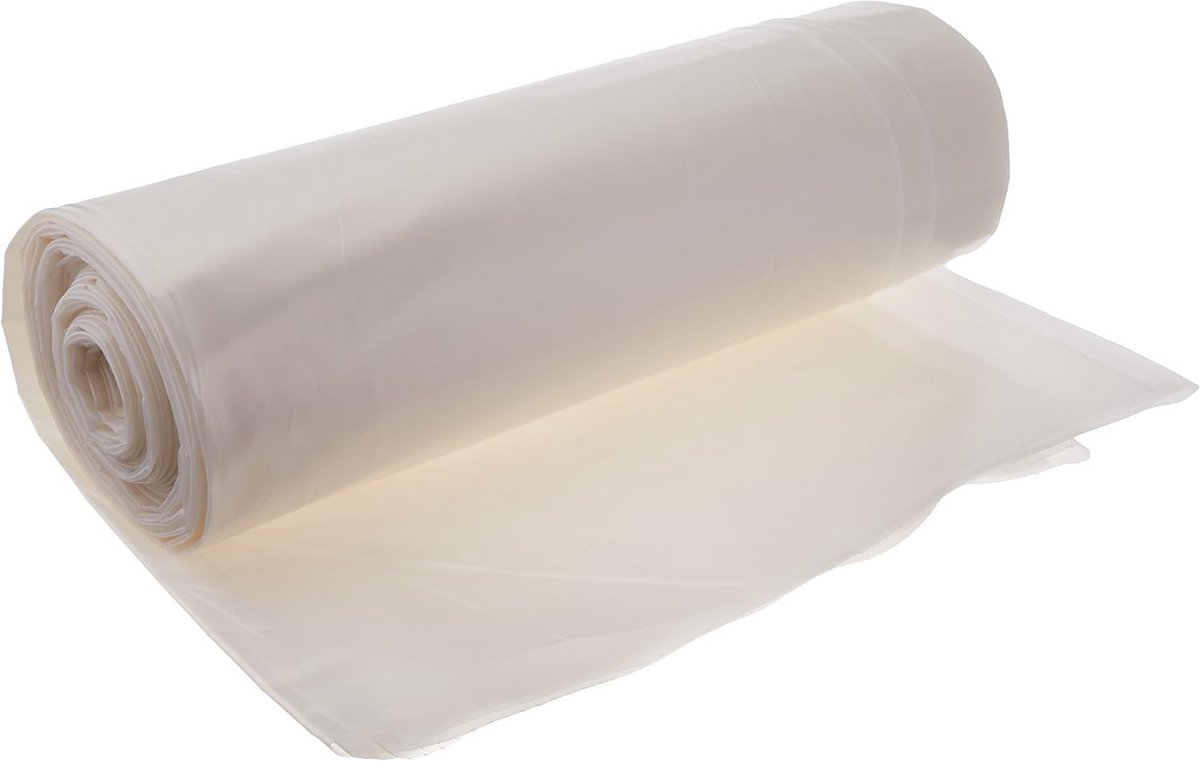 Sterke Zwarte Polyethyleen Folie 3 x 7,6 meter 6 mil Dikte