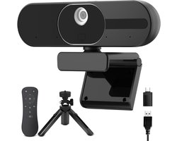 Webcam voor PC - Streaming Camera - 4K Kwaliteit - Zwart