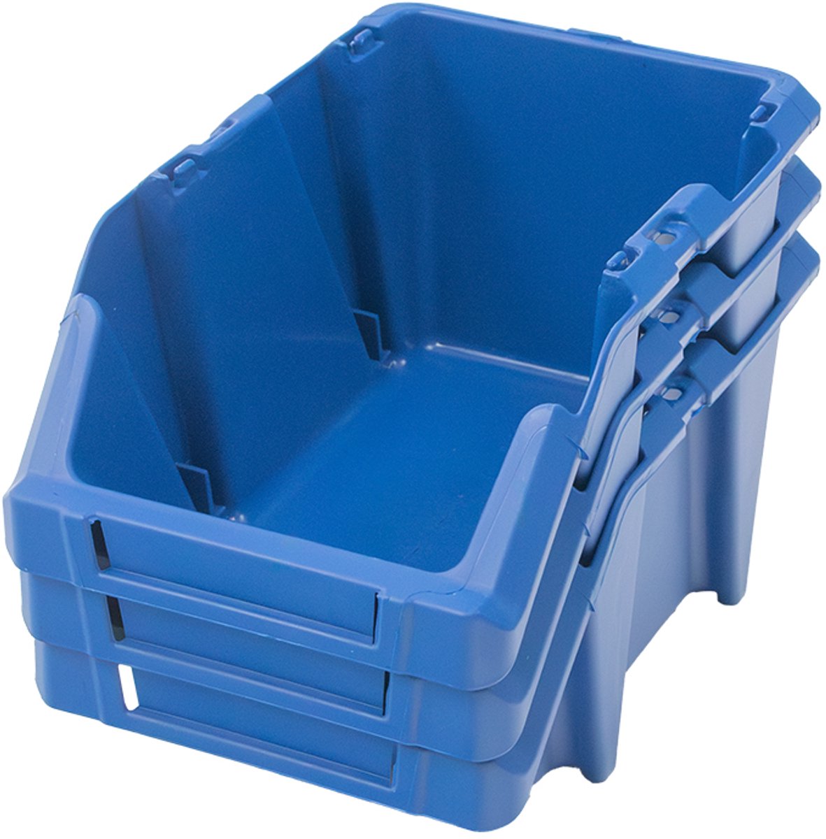 Mega-M - Werkplaatsmagazijn - Stapelbak S - 15,5 x 25 x 12 cm - Oliebestendig - Nestbaar