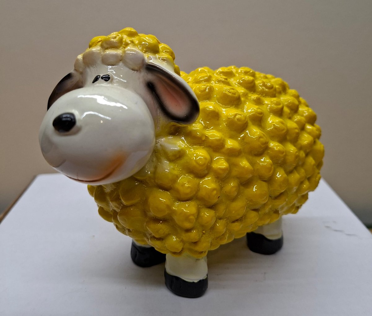Bolschaap Beeld Kleur Geel - Valentijnsdag - Kado - Cadeau - Decoratie - Woonaccessoires - Beeld - 15cm Hoog