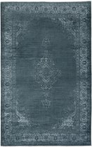 Premium Vintage Vloerkleed - Houtskool Grijs 155 cm x 225 cm - Laagpolig Woonkamer Tapijt