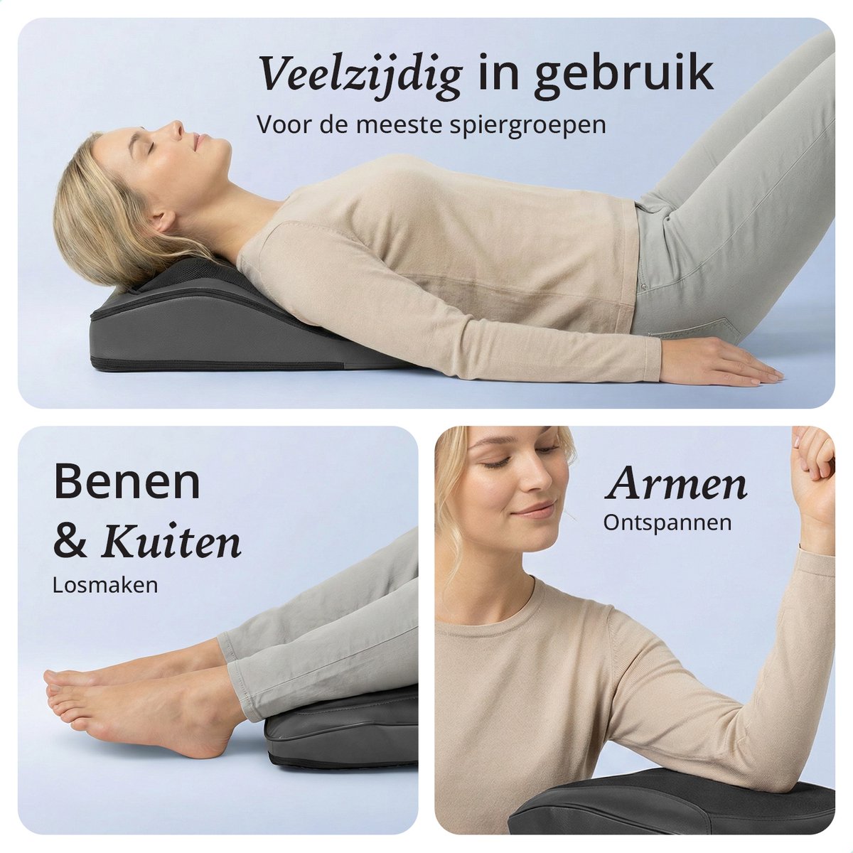 Lifeproducts Shiatsu Massagekussen - Nek & Rug met Warmte thumbnail 4