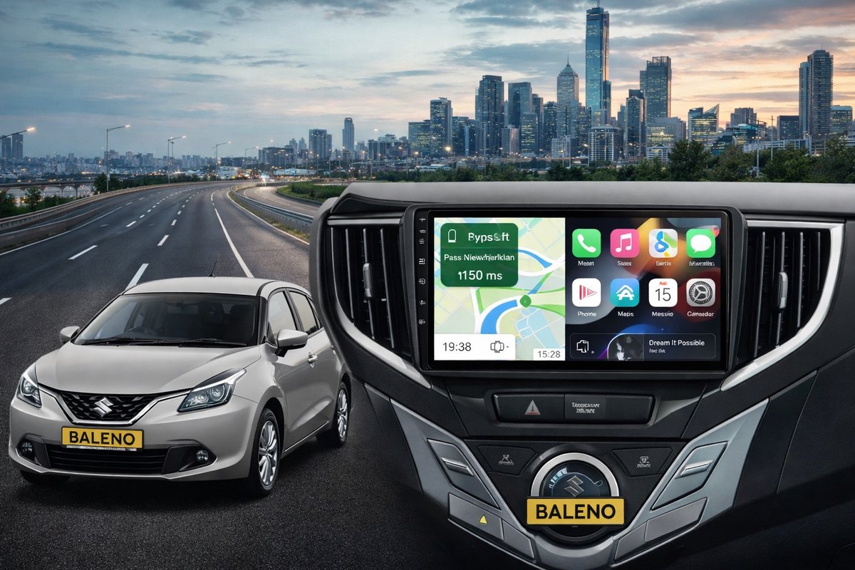 ADIVOX T4 9 geschikt voor Suzuki Baleno 2015-2018 Android 15 CarPlay/Auto/Wifi/RDS/DSP/5G/QLED/DAB+
