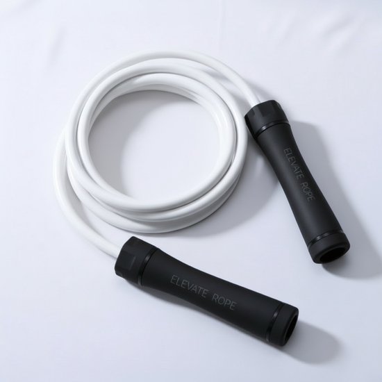 Elevate Gravity Heavy Jump Rope (WIT) Springtouw - Verzwaard Springtouw - Muay Thai Springtouw - Jump rope voor boxers & martial artists