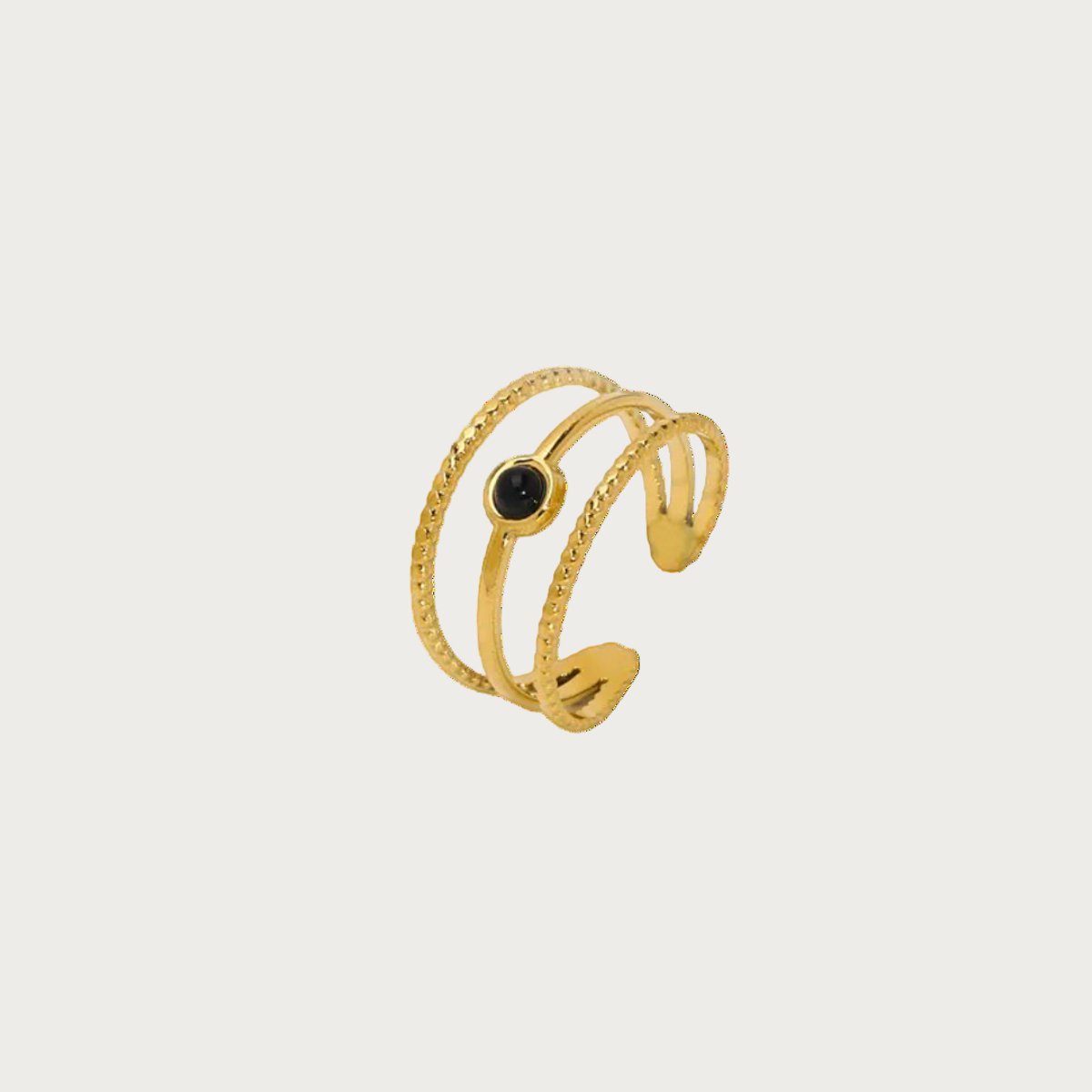 Aarya - Ring - Blue - Natuursteen - Stainless Steel