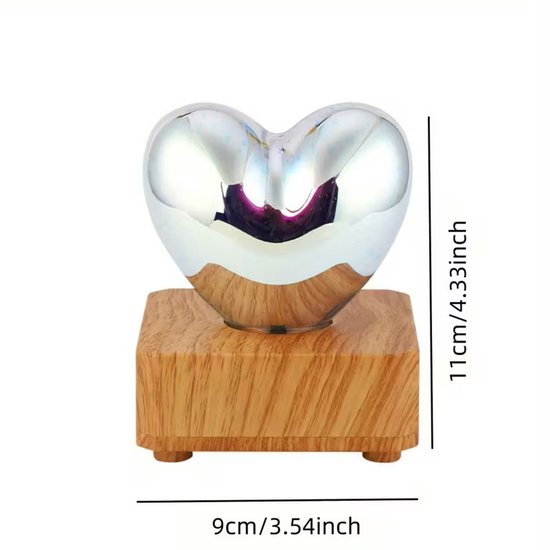 3D USB-aangedreven liefdeshart - led - nachtlampje - sfeerlicht - romantisch - decoratief licht - 9 x 11 cm — afbeelding 4