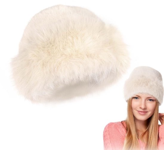 Dames bontmuts wintermuts faux vos bont voor reizen, skiën en wandelen Dames bontmuts wintermuts faux vos bont voor reizen, skiën en wandelen