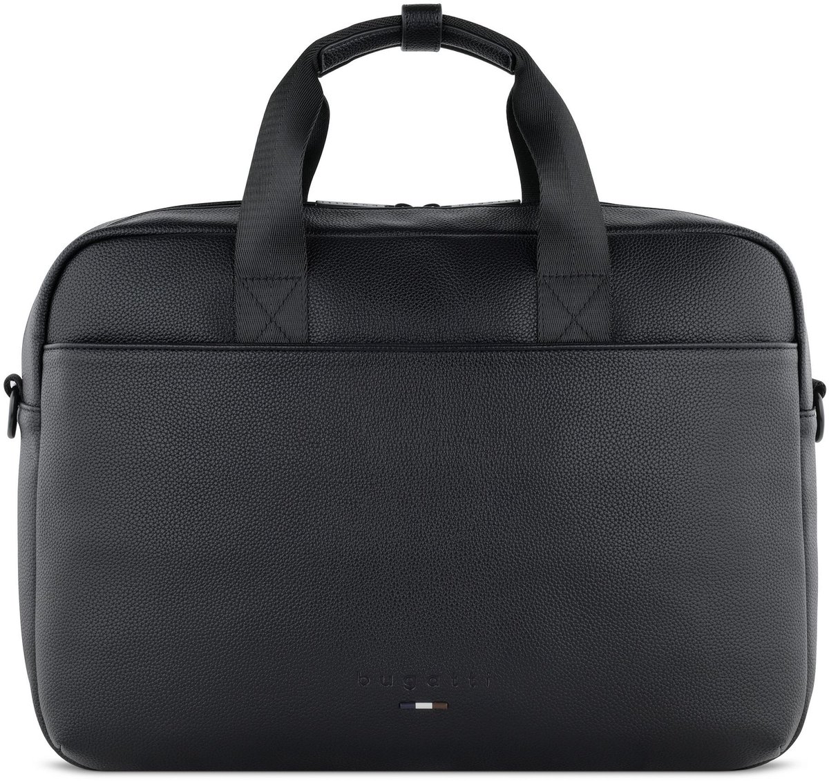 bugatti Afzonderlijke gevallen Laptoptas met laptopvak Rico Business Bag Black Zwart
