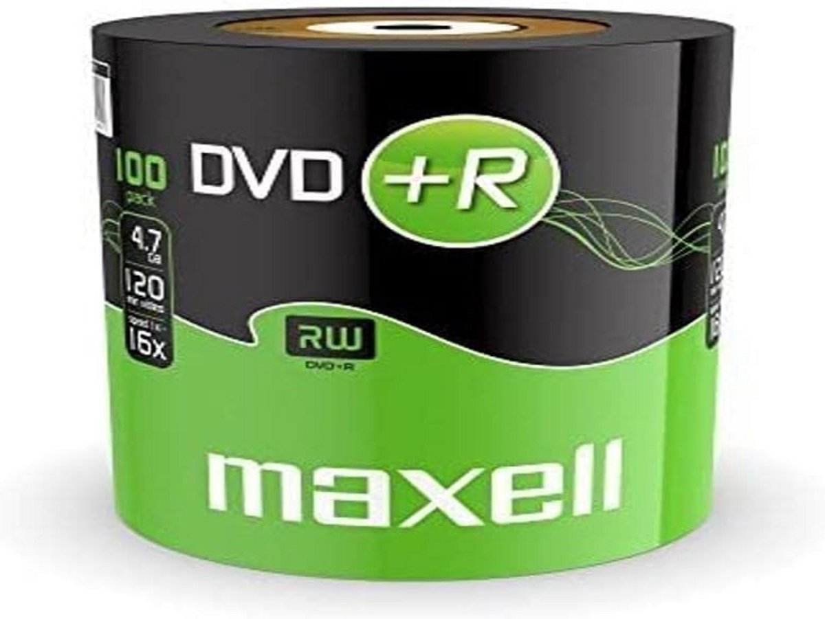 100 DVD+R Schijfjes 4,7 GB met 16x Snelheid