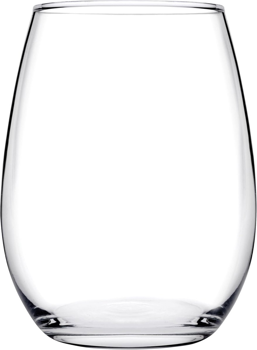 Amber wijnglazen 35 cl - Set van 6 glazen voor witte wijn