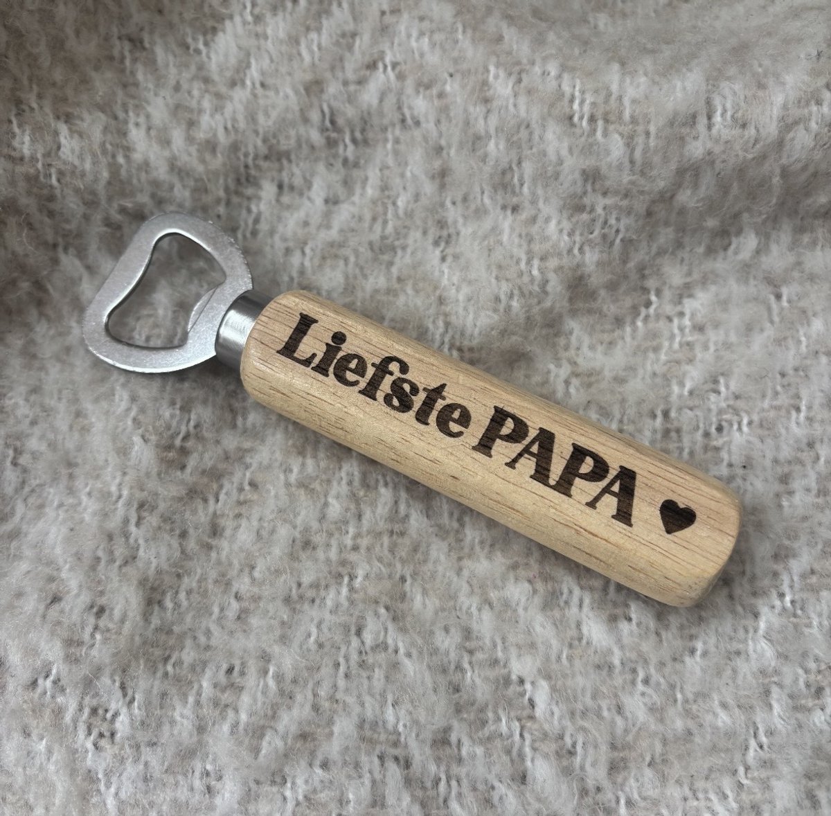 Bieropener - Liefste papa - cadeau - Vaderdag - verjaardag - gepersonaliseerd - kleine frum