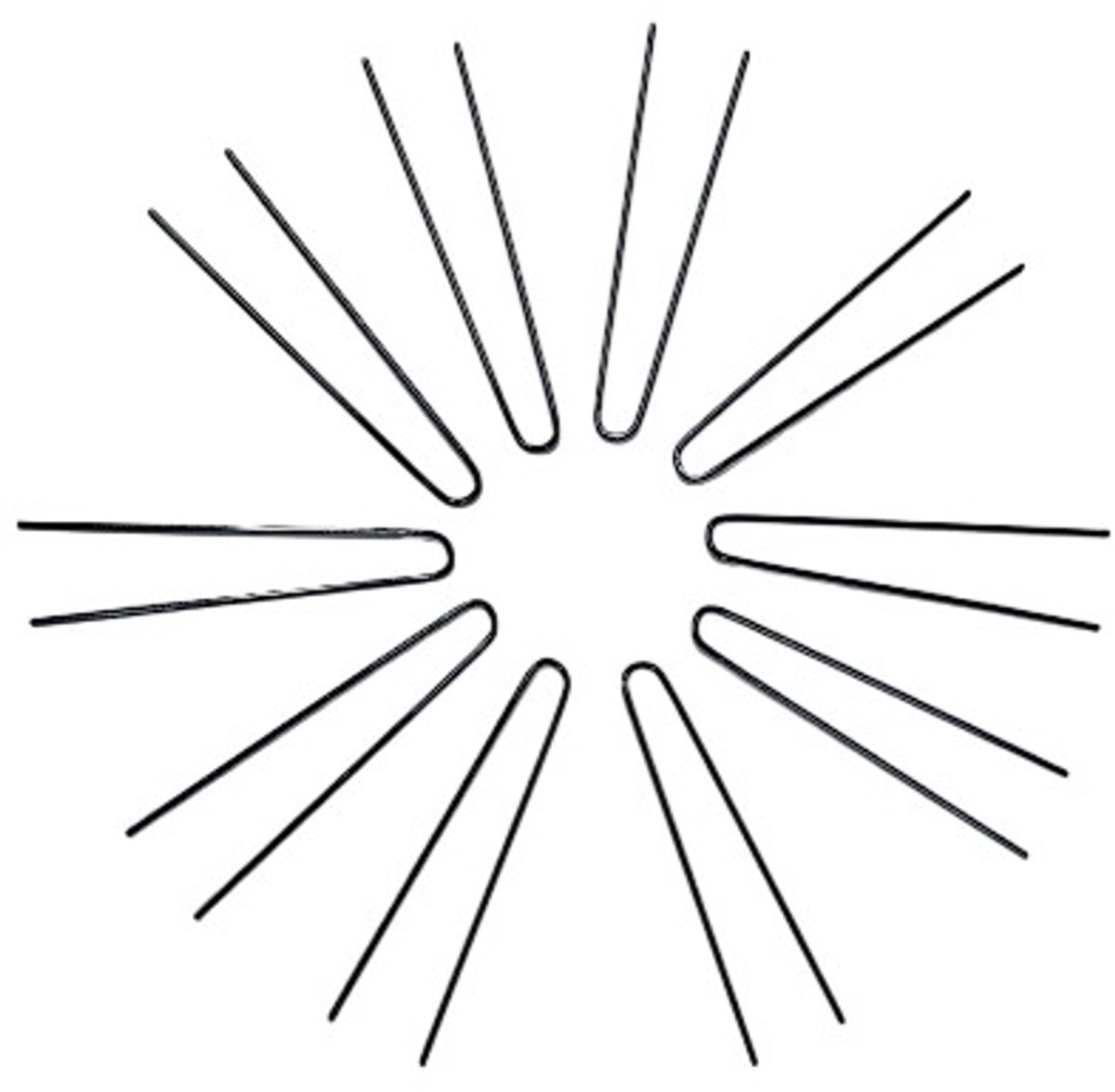 Rojafit - U Spelden - Steekspelden - Knotspelden - Watergolfspelden - 12 Stuks - Lengte 6,8 cm.