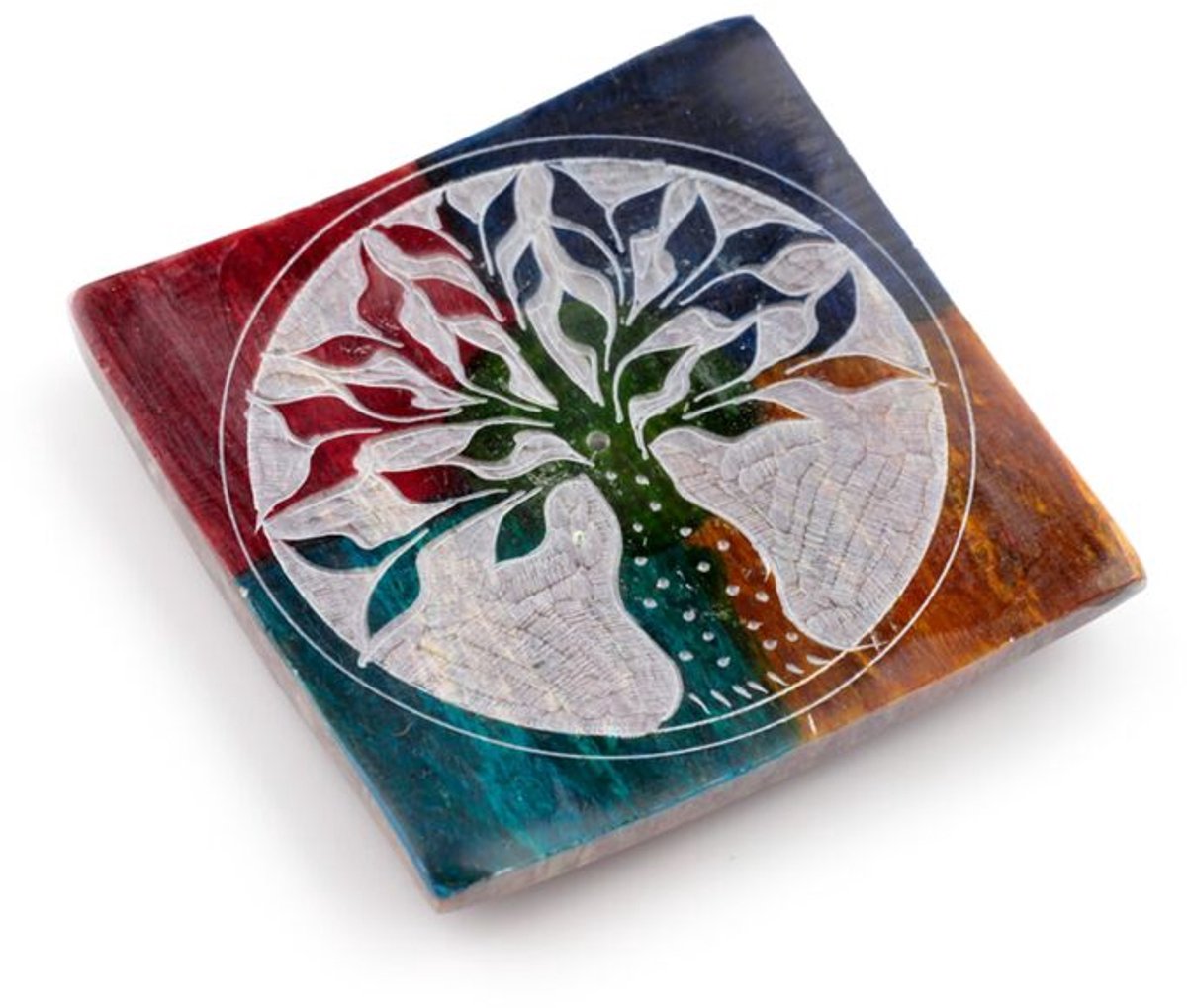 puckator Tree of Life Zeepsteen Wierookhouder Schaaltje Multi