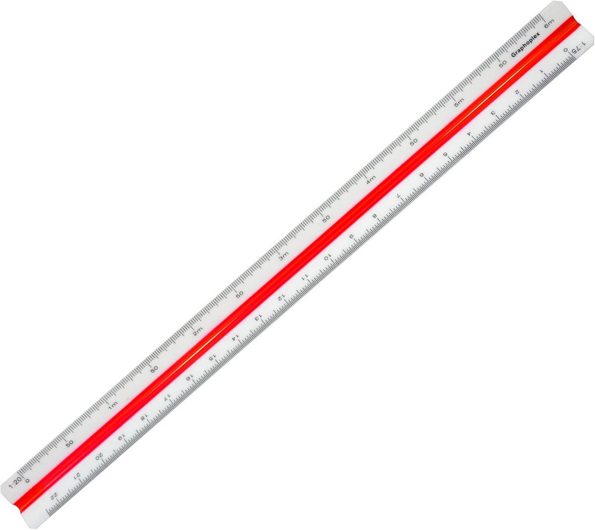 Driehoekige reductieliniaal 30 cm - Precisiegereedschap voor architectuur en technische tekeningen - Multifunctionele meetapparatuur