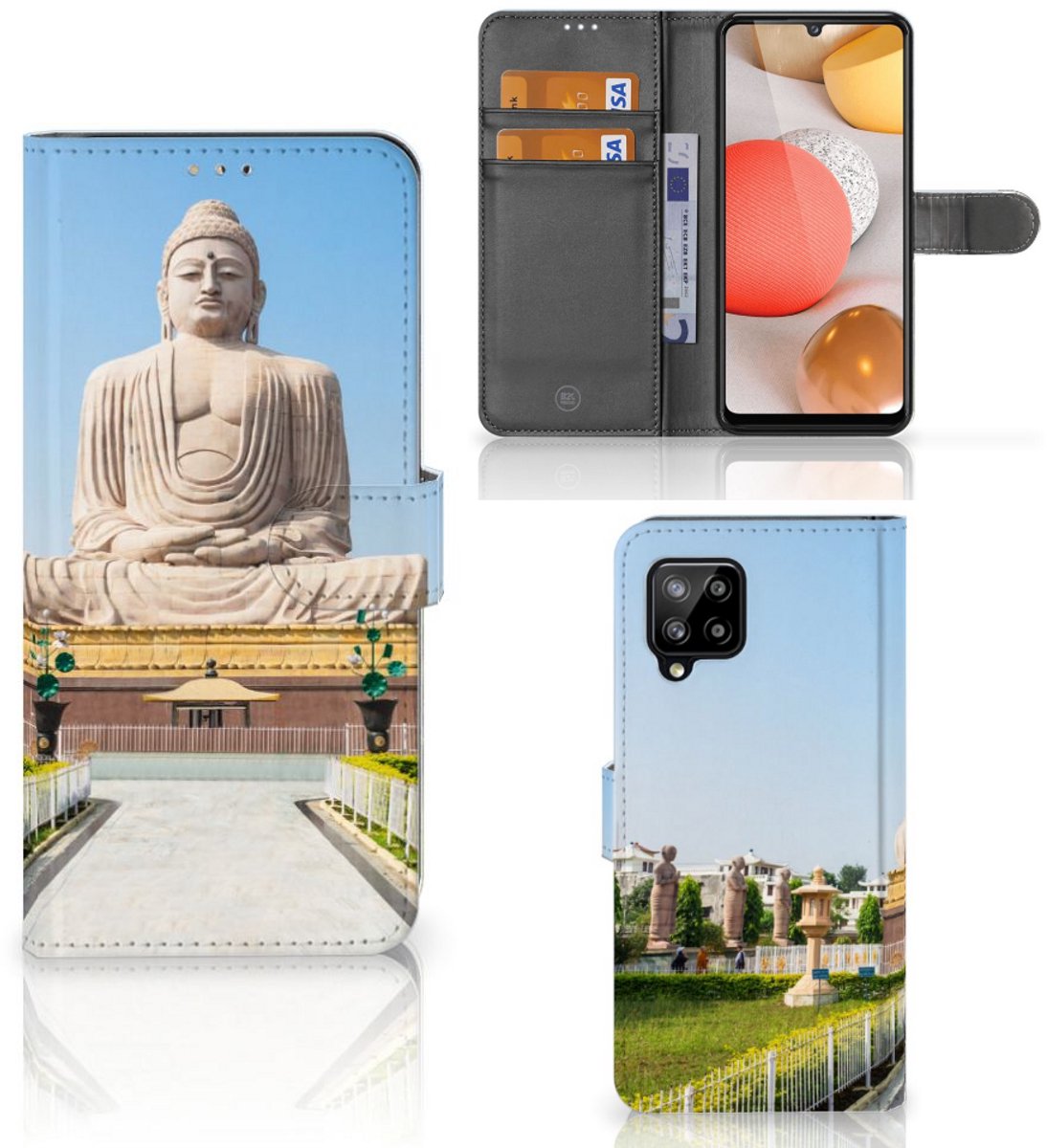 Samsung Galaxy A42 5G Flip Cover Boeddha