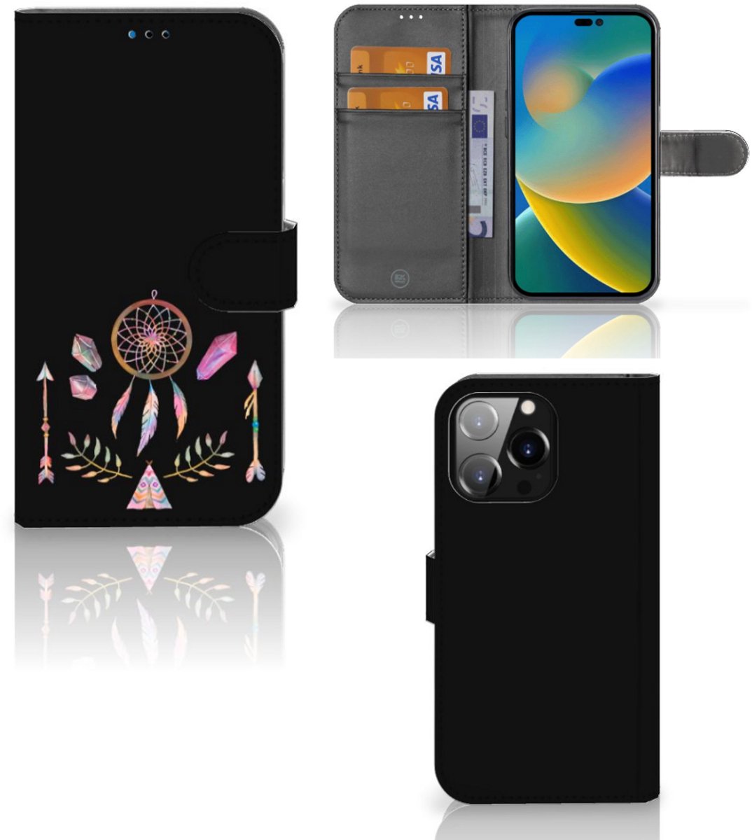 iPhone 14 Pro Max Leuk Hoesje Boho Dreamcatcher