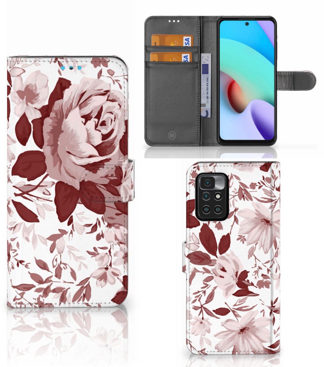 Hoesje Xiaomi Redmi 10 Watercolor Flowers